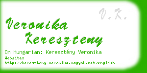 veronika kereszteny business card