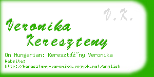 veronika kereszteny business card